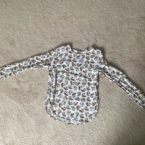 Chameleon pattern long sleeve top